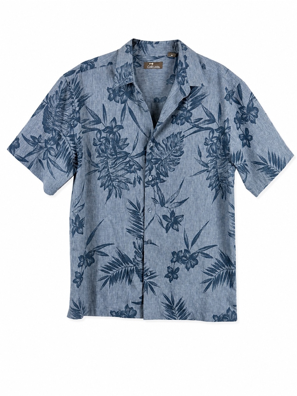 Cafe Luna Men's Blue Floral Short-Sleeve Button-Down Shirt - Casual